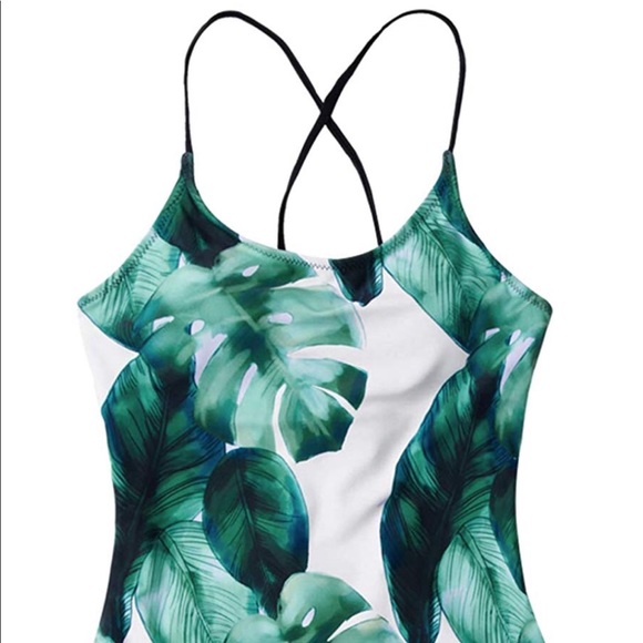 Tropical one piece swimsuit - Picture 2 of 5